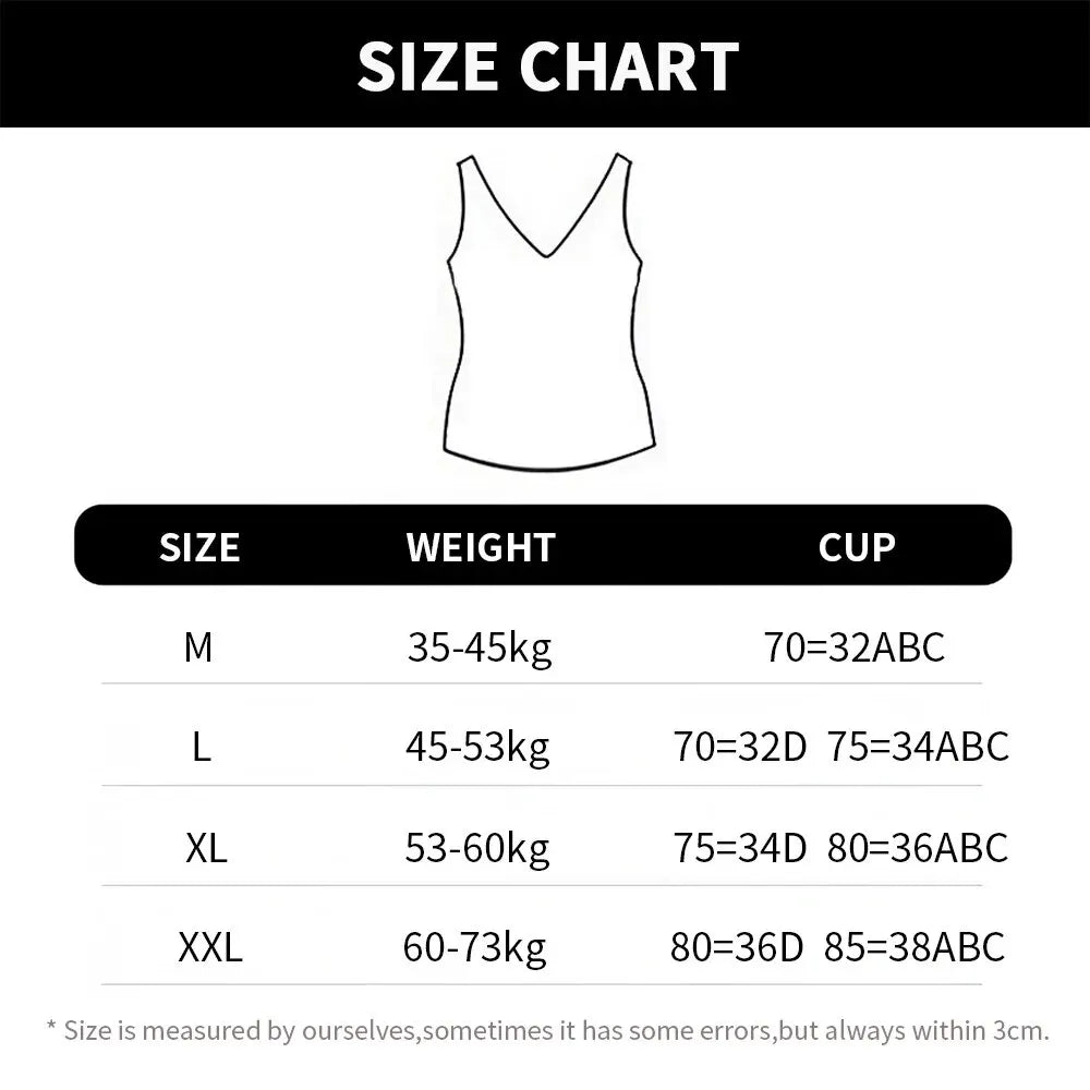 Camisoles for Women with Built in Bra Invisible Wireless Cotton Basic Tank Tops Layering Padded Bra Undershirt