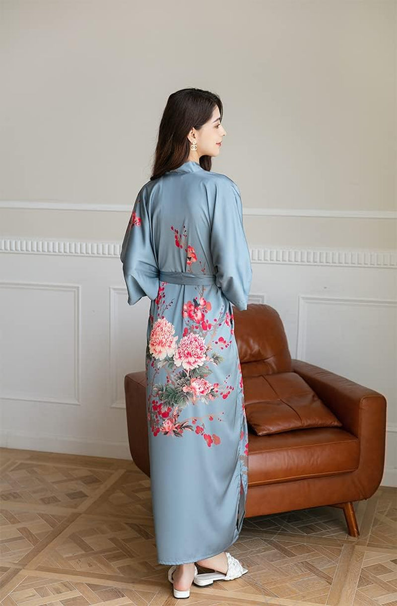 Women'S Satin Kimono Robes, Bathrobes, Pajamas, Loungewear