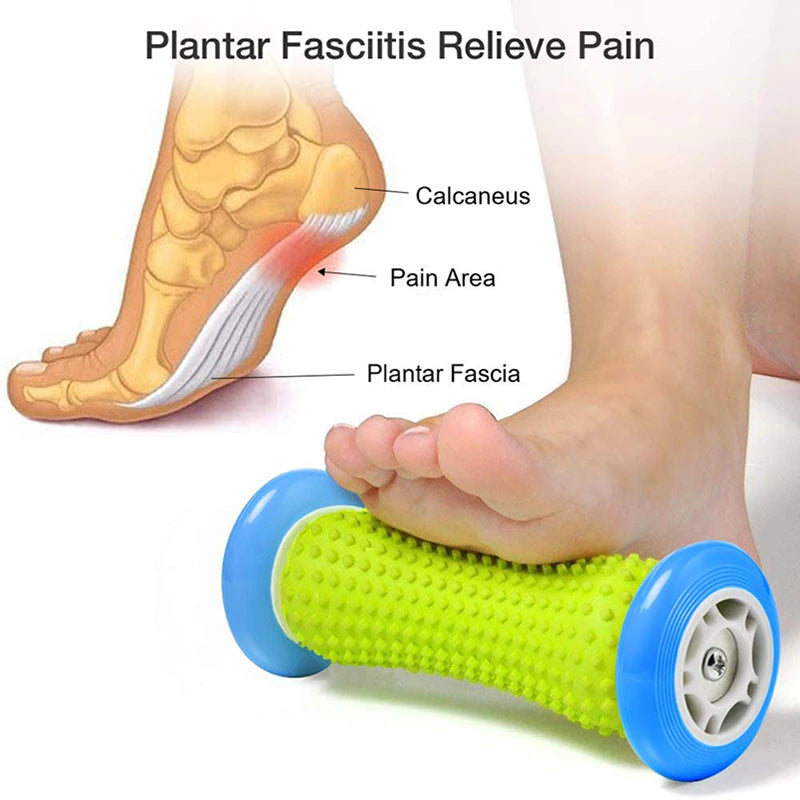 Foot Roller Massage for Relief Plantar Fasciitis and Heel Foot Arch Pain Reflexology Massager for Back Leg Hand Muscle Relax Hot