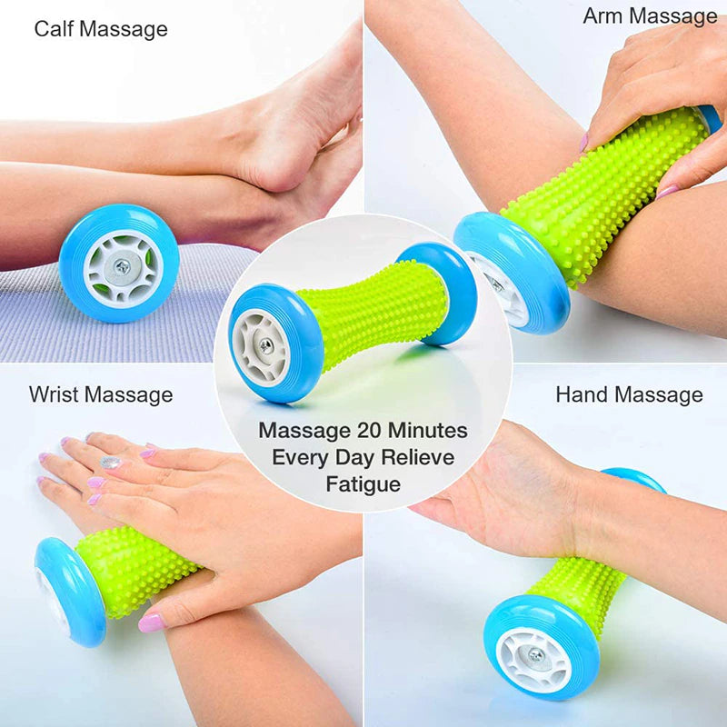 Foot Roller Massage for Relief Plantar Fasciitis and Heel Foot Arch Pain Reflexology Massager for Back Leg Hand Muscle Relax Hot